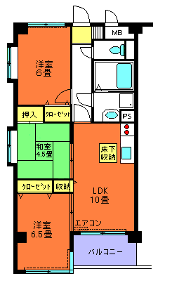 五番館間取り3LDK