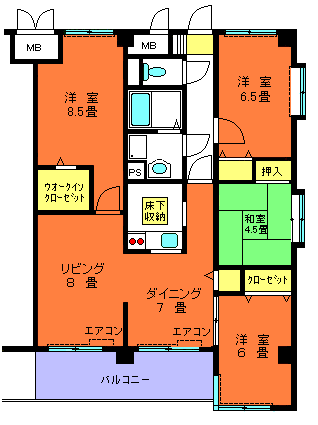 五番館間取り図 4LDK