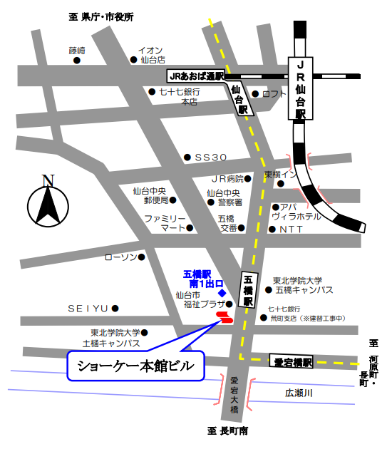 本館ビル周辺地図